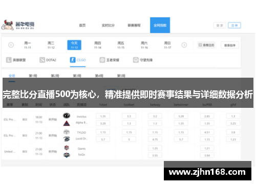 完整比分直播500为核心，精准提供即时赛事结果与详细数据分析